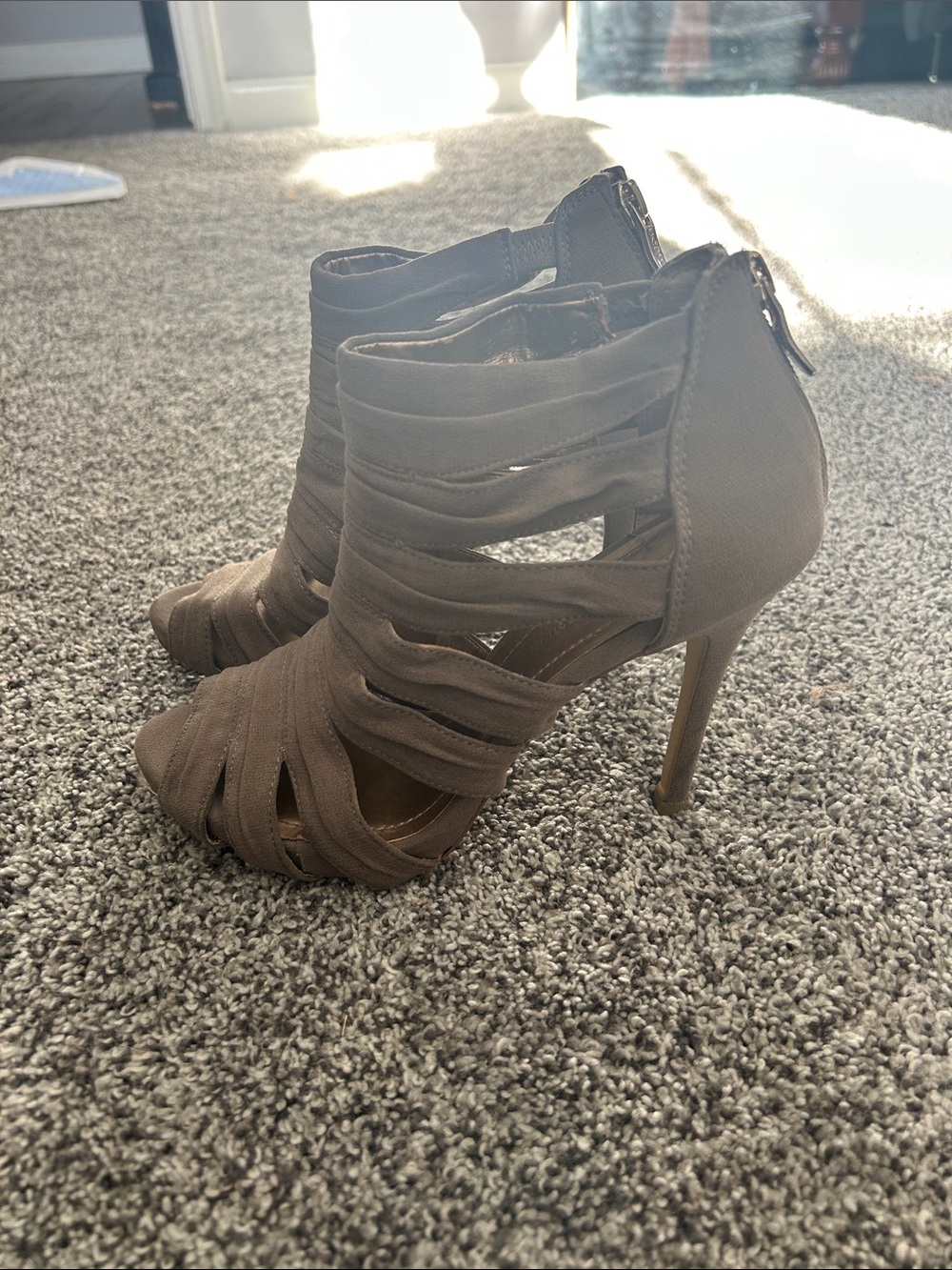 BCBG High Heel Sandals in Brown